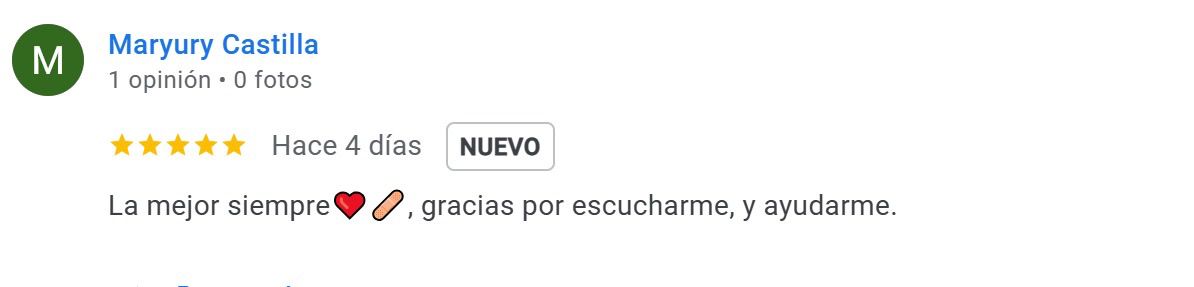 Reseña de paciente 1